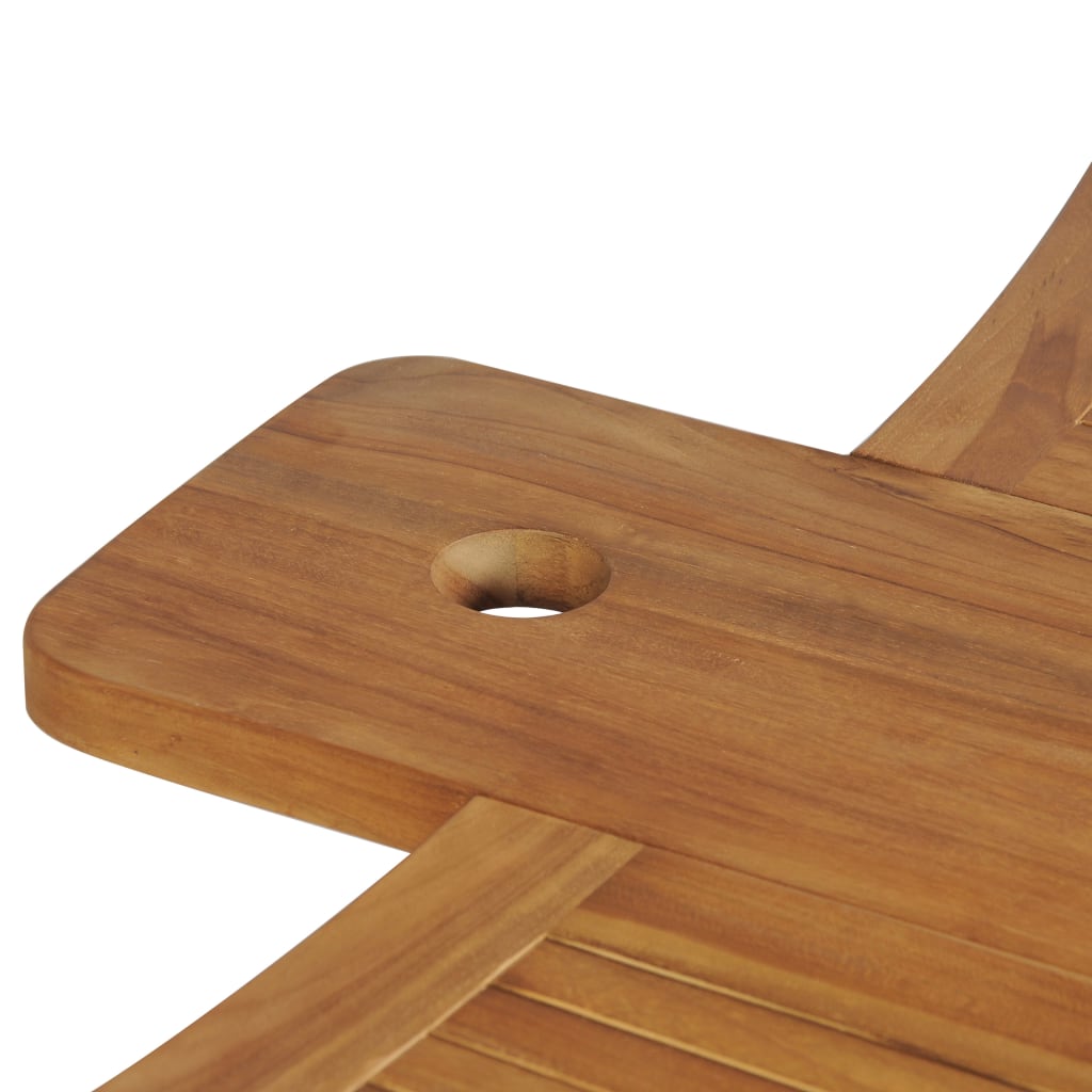 Salokāms bāra galds, tīkkoka masīvkoks, 155x53x105cm