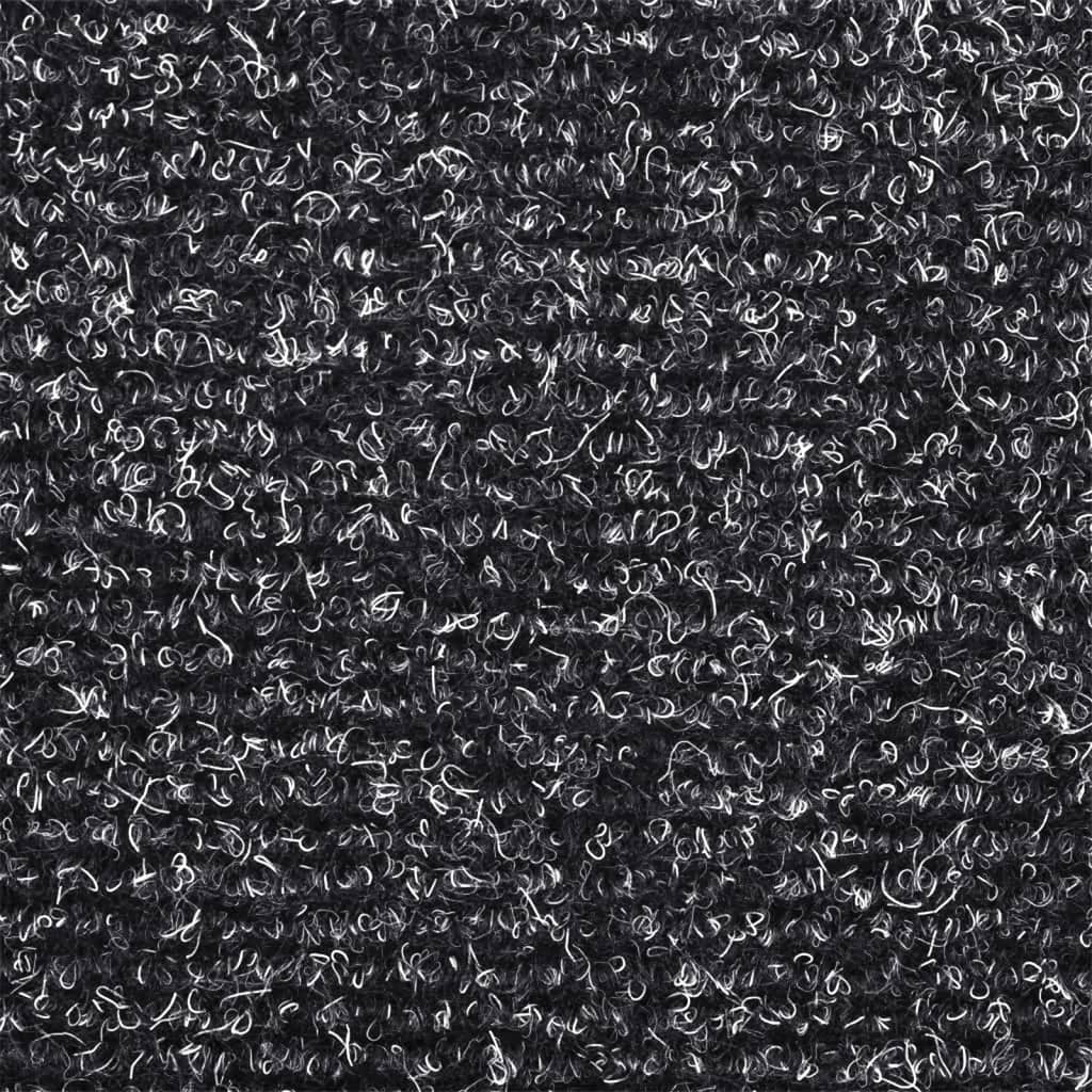 Laiptų kilimėliai, lipnūs, 15 vnt., 65x21x4 cm, tamsiai pilki, pusapvaliai, dideli