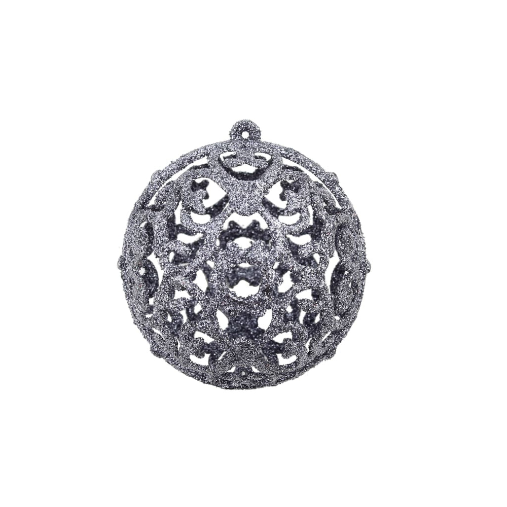 Christmas tree ornament set 100pcs 3/4/6cm white/grey