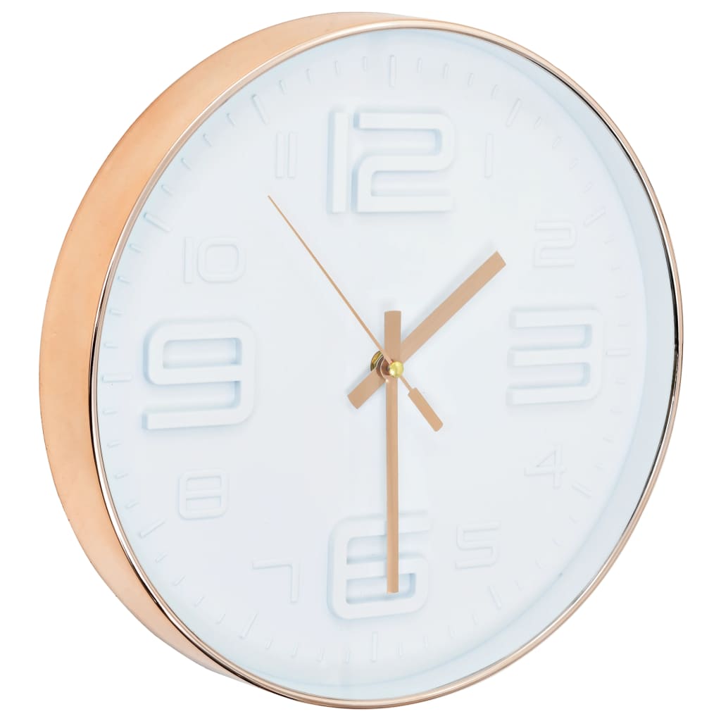 Wall clock, 30cm, copper imitation