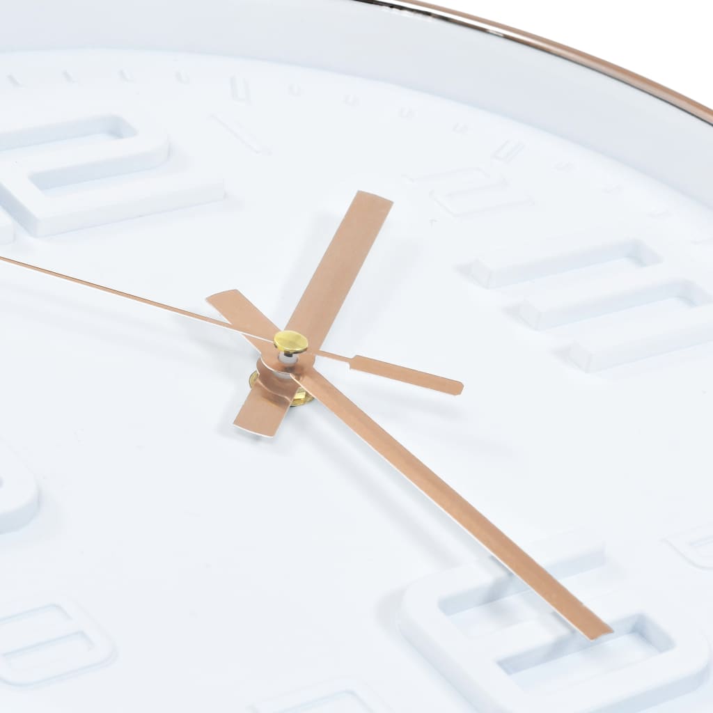 Wall clock, 30cm, copper imitation
