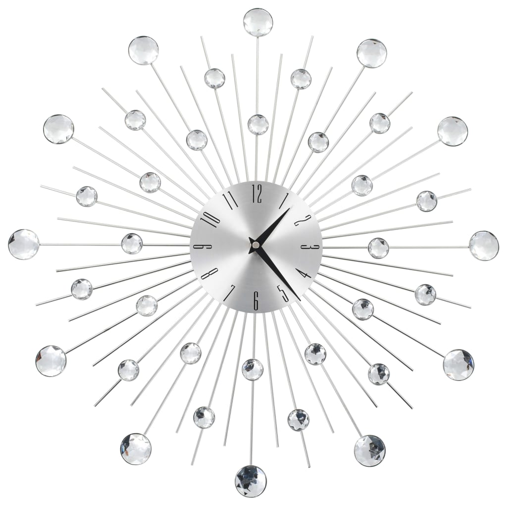 Wall clock with quartz movement, modern design, 50cm