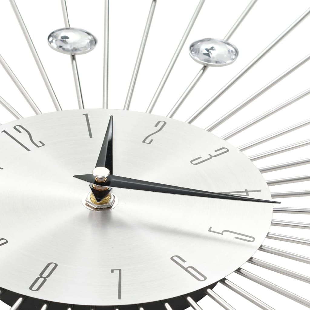 Wall clock with quartz movement, modern design, 50cm