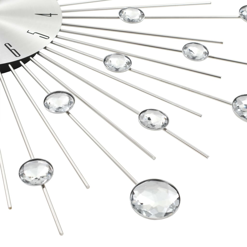 Wall clock with quartz movement, modern design, 50cm
