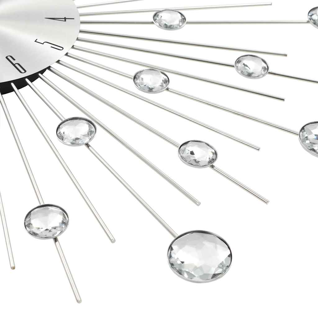 Wall clock with quartz movement, modern design, 50cm