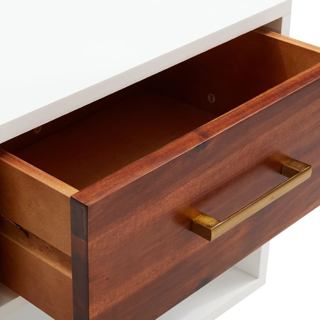 Nightstands, 2 pcs., 40x30x57cm, solid acacia wood