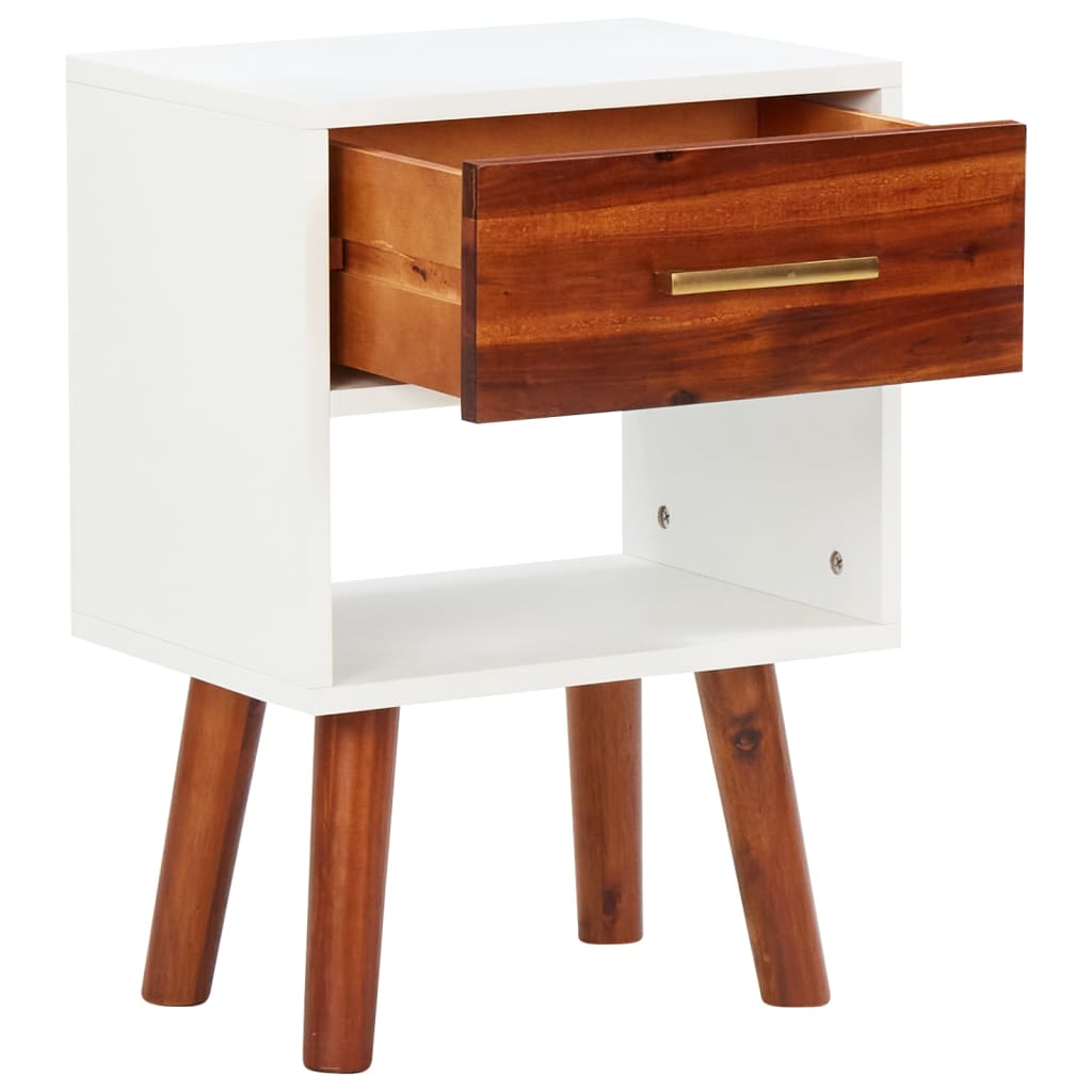 Nightstands, 2 pcs., 40x30x57cm, solid acacia wood