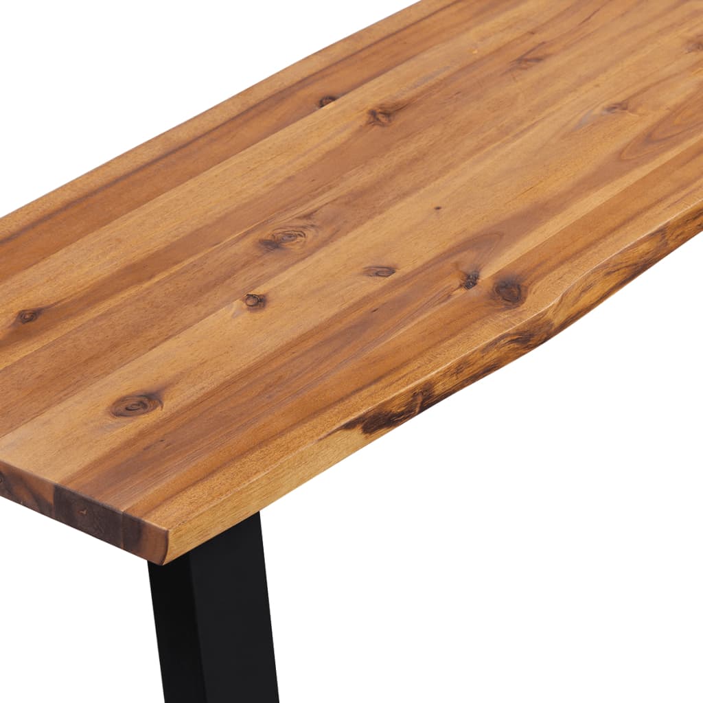 Bench, solid acacia wood, 145 cm
