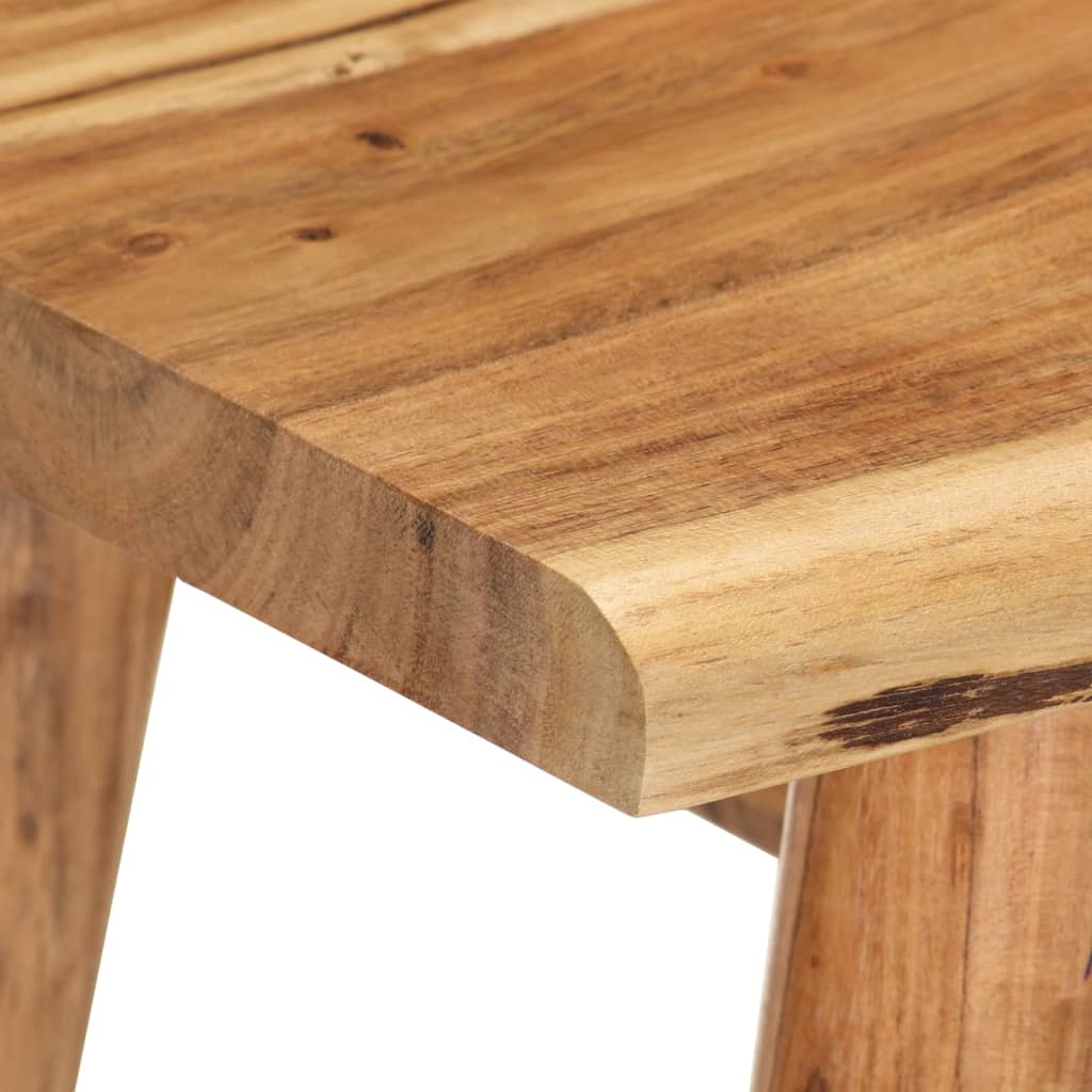 Nightstand, solid acacia wood, 45x32x55cm