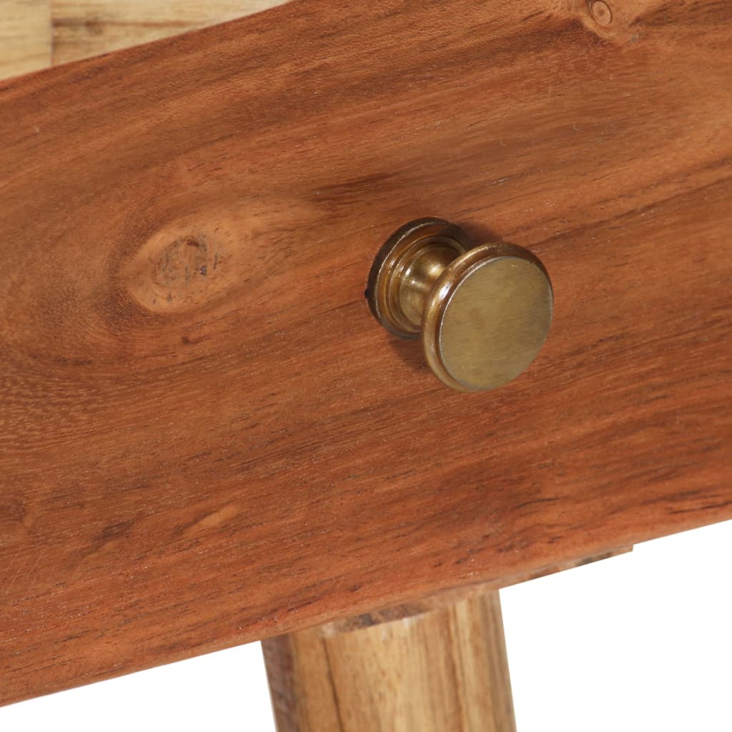 Nightstand, solid acacia wood, 45x32x55cm