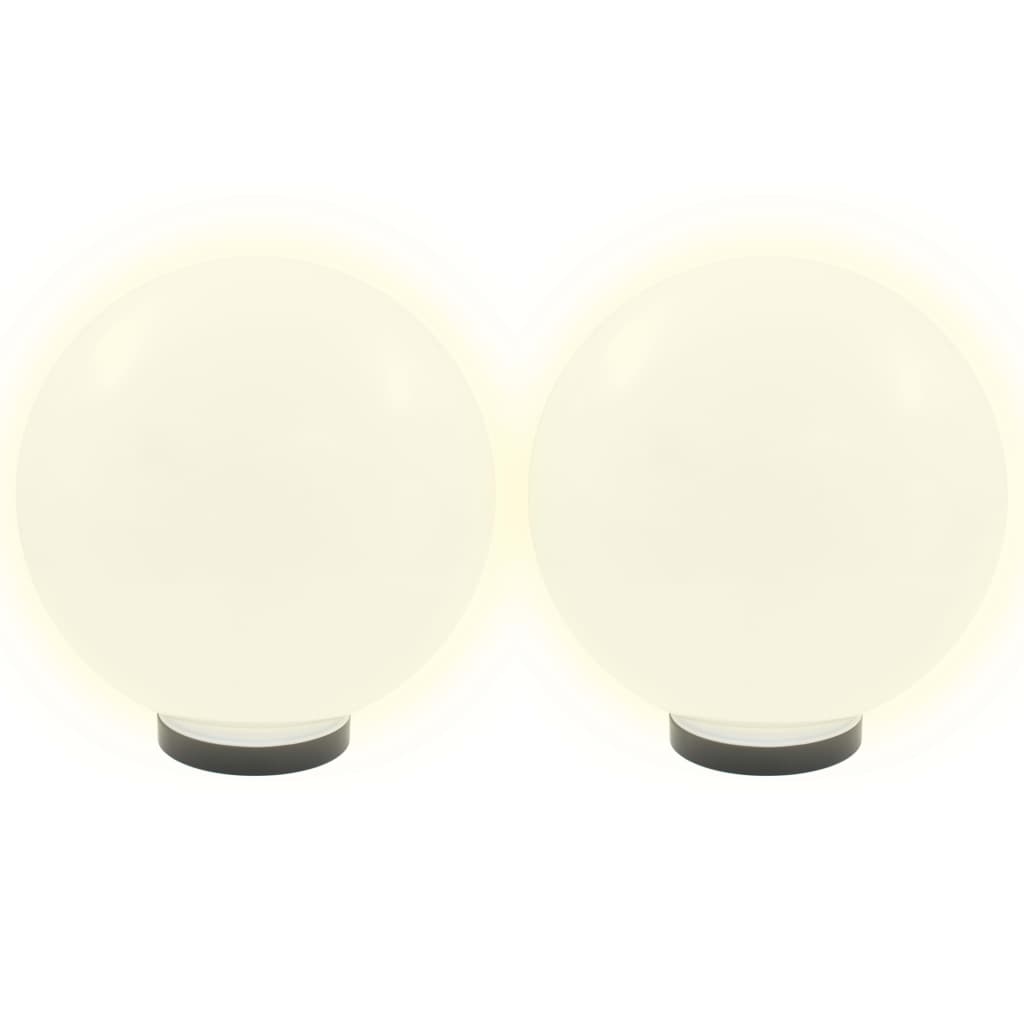 LED lempos, rutulio formos, 2vnt., sferinės, 30cm, PMMA