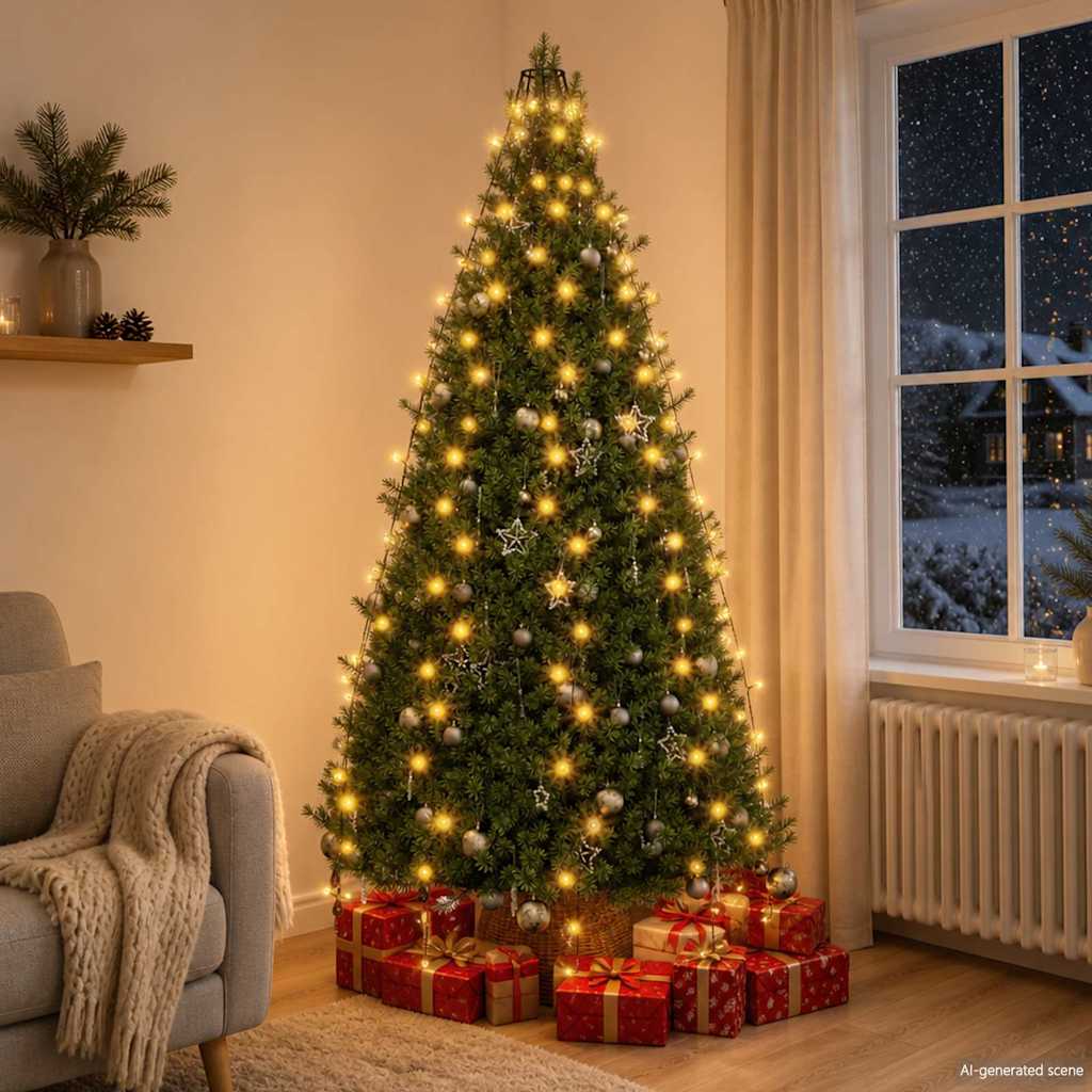 Ziemassvētku eglītes virtene, 210 LED lampiņas, 210cm