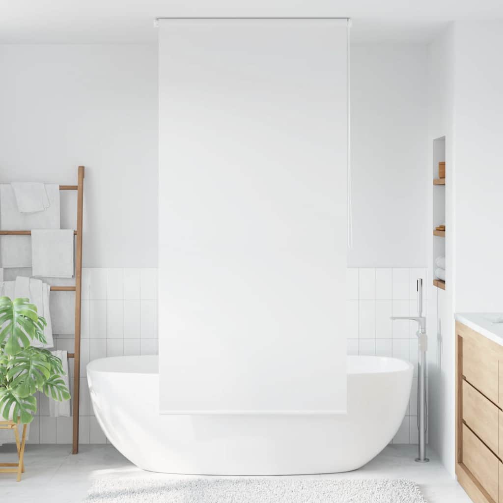 Dušas rullīšu žalūzija, 100x240 cm, balta