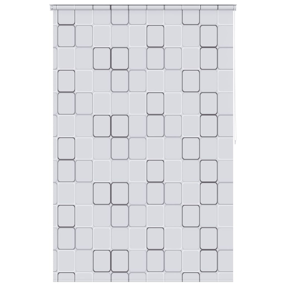 Shower roller blind, 160x240 cm, square pattern