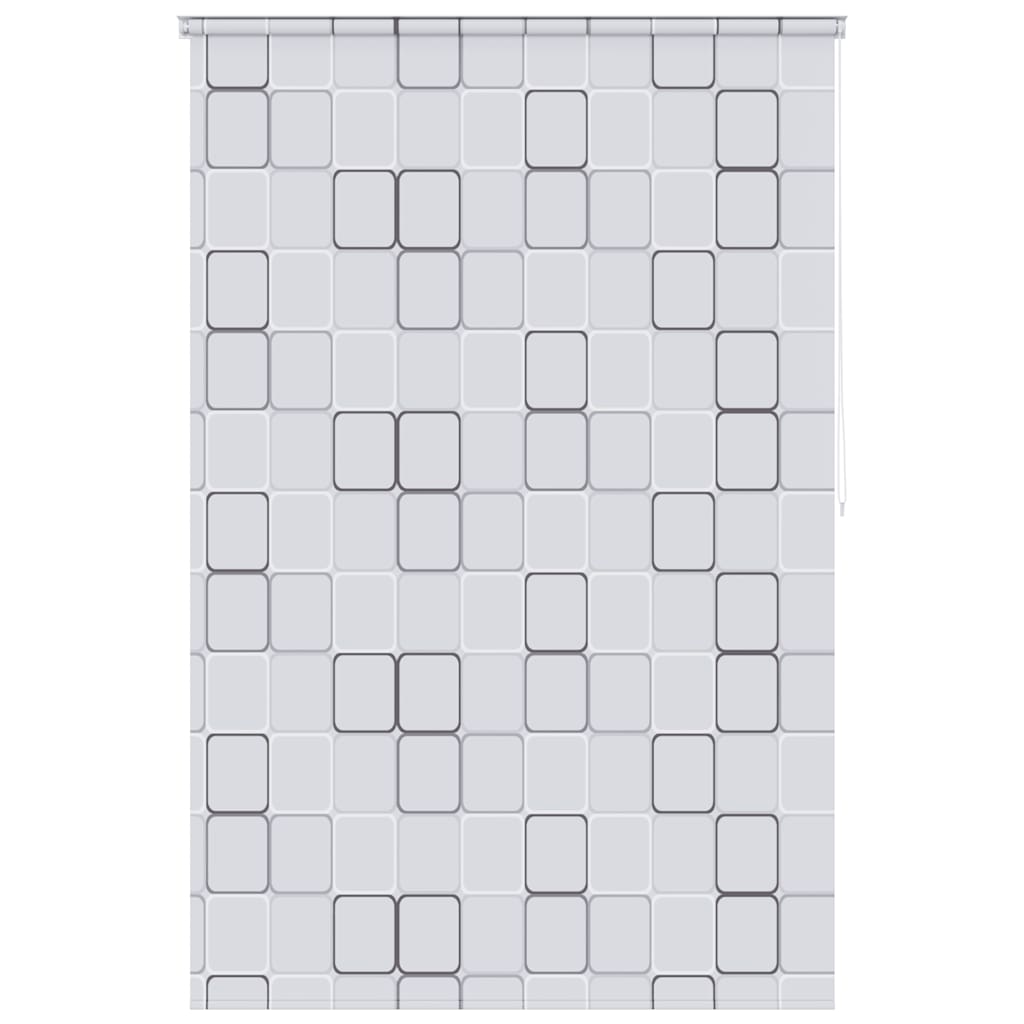 Shower roller blind, 160x240 cm, square pattern