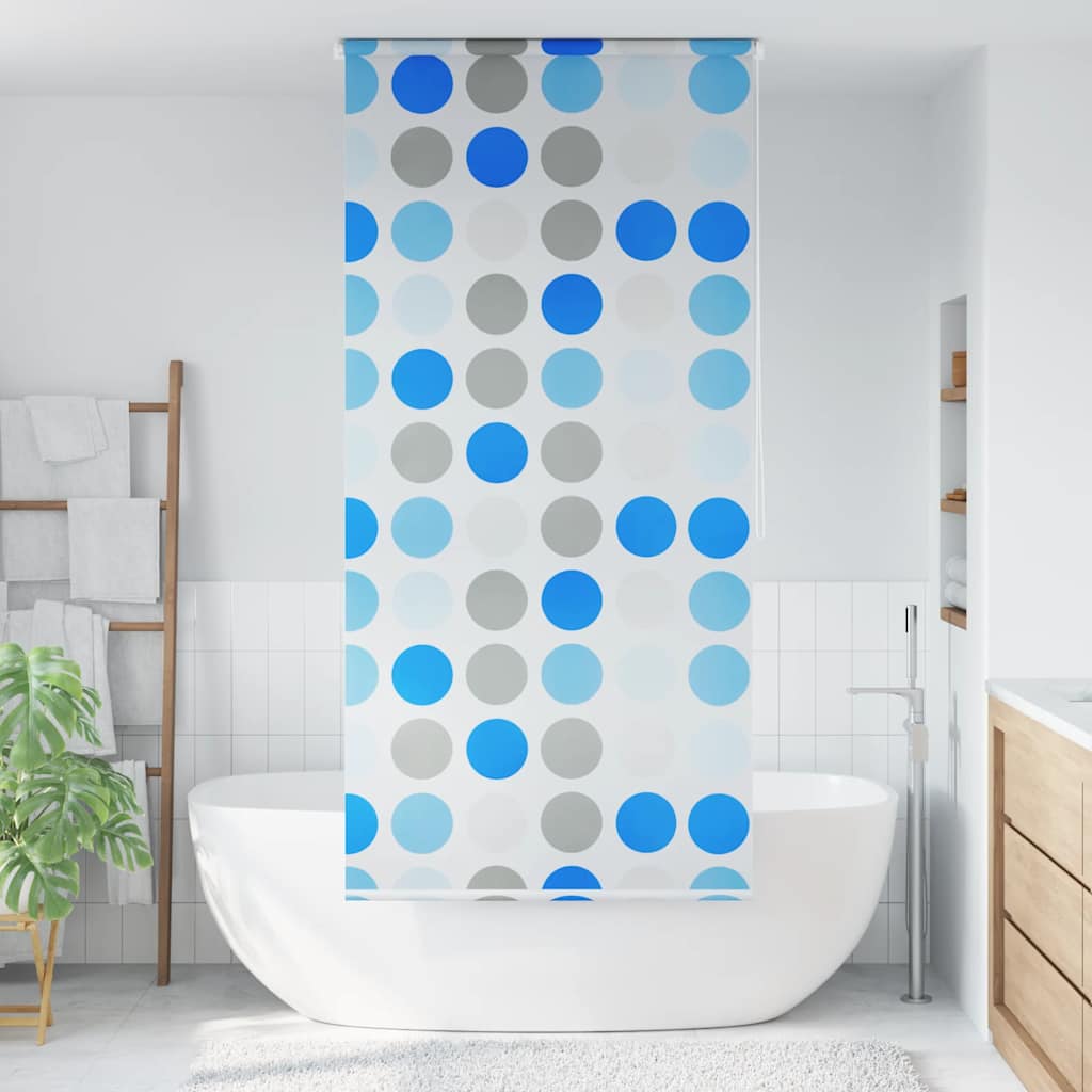 Dušas rullīšu žalūzija, 100x240 cm, apļu raksts