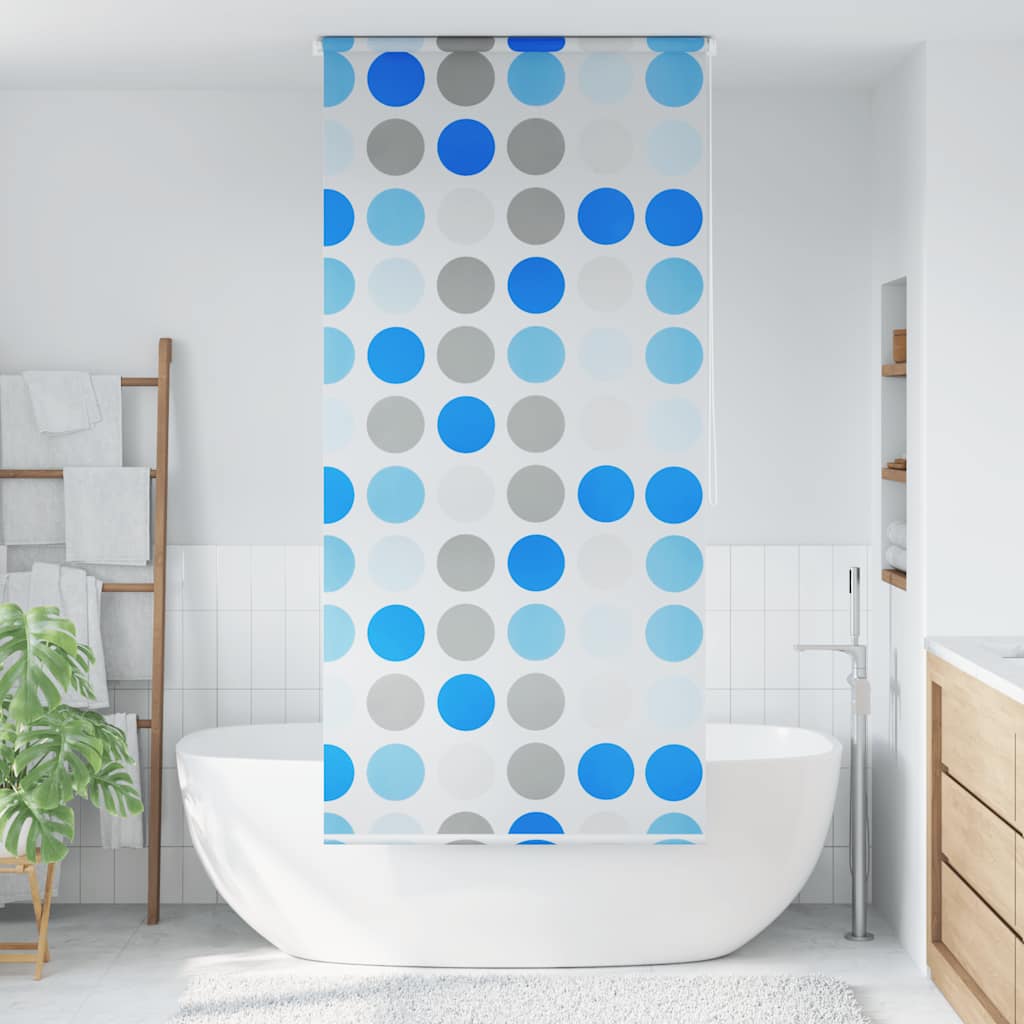 Dušas rullīšu žalūzija, 120x240 cm, apļu raksts