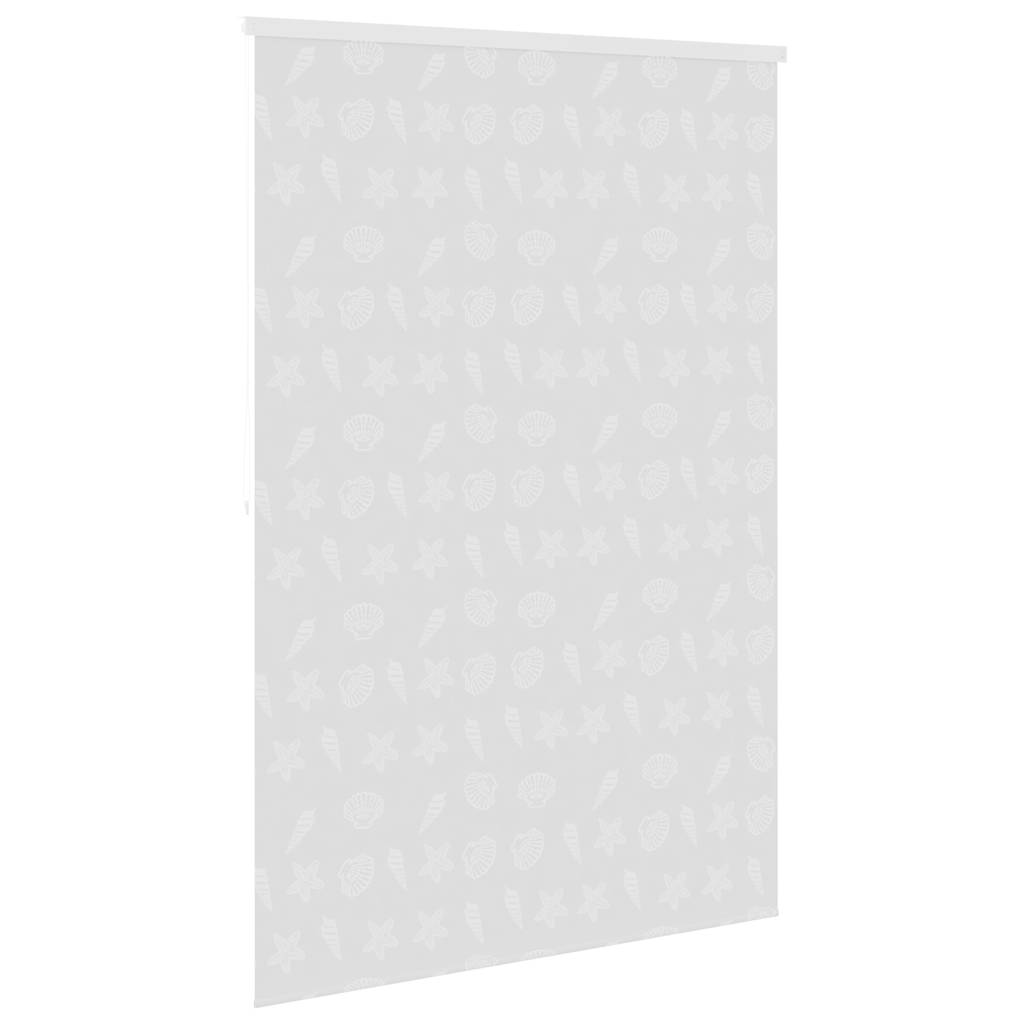 Shower blind, 160x240 cm, starfish pattern