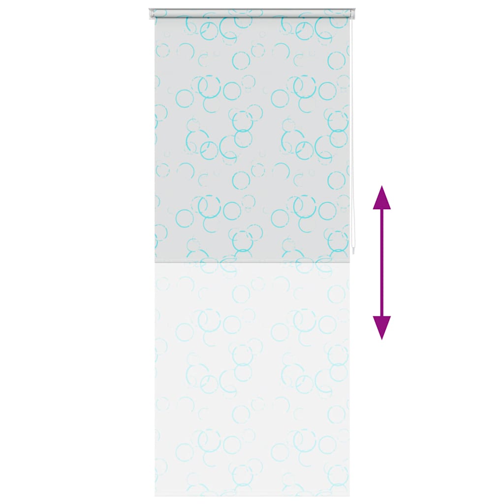 Shower blind, 100x240 cm, bubble pattern
