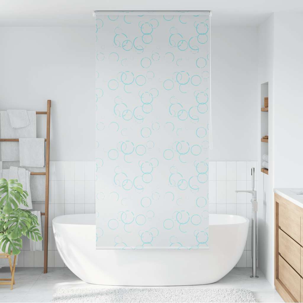 Shower blind, 100x240 cm, bubble pattern
