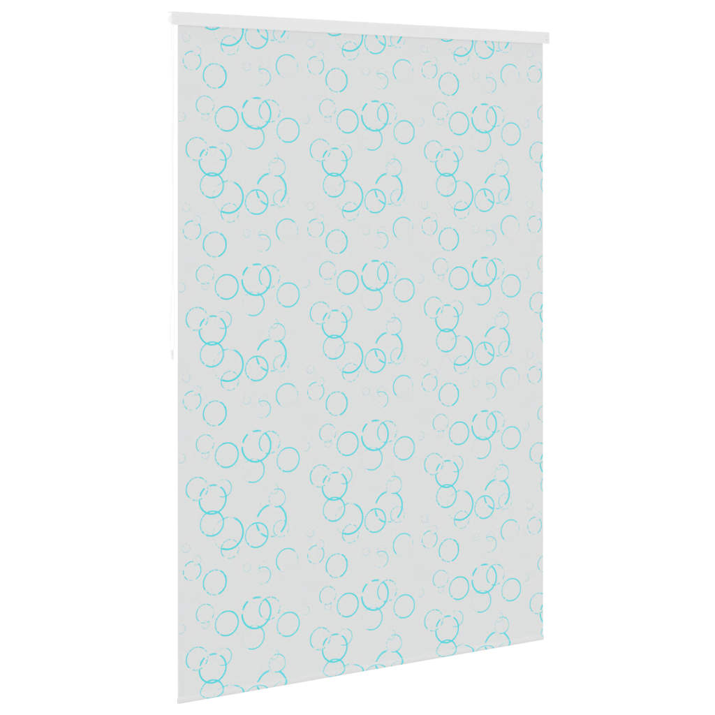 Shower roller blind, 140x240 cm, bubble pattern