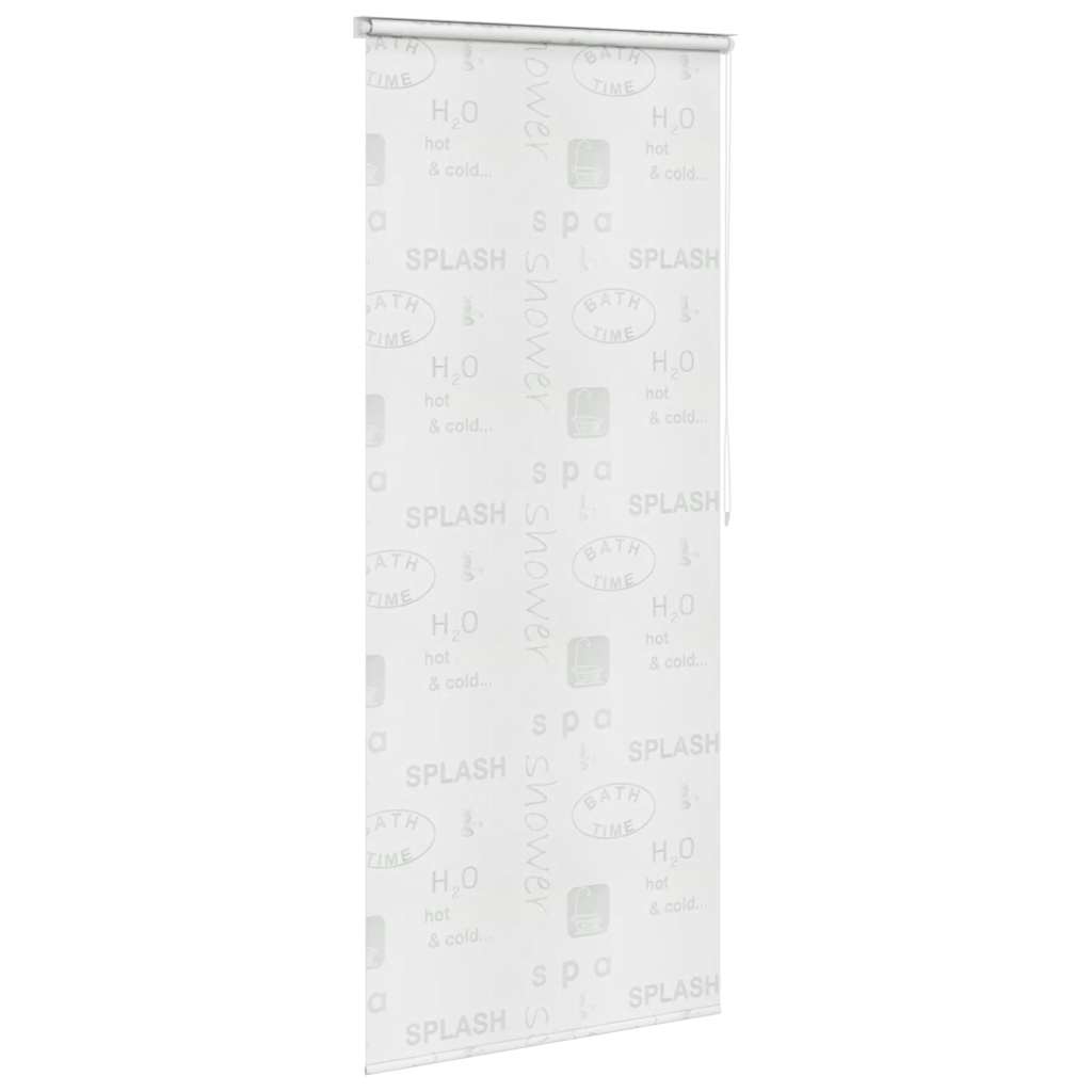 Dušo roletas, 100x240 cm, su užrašais