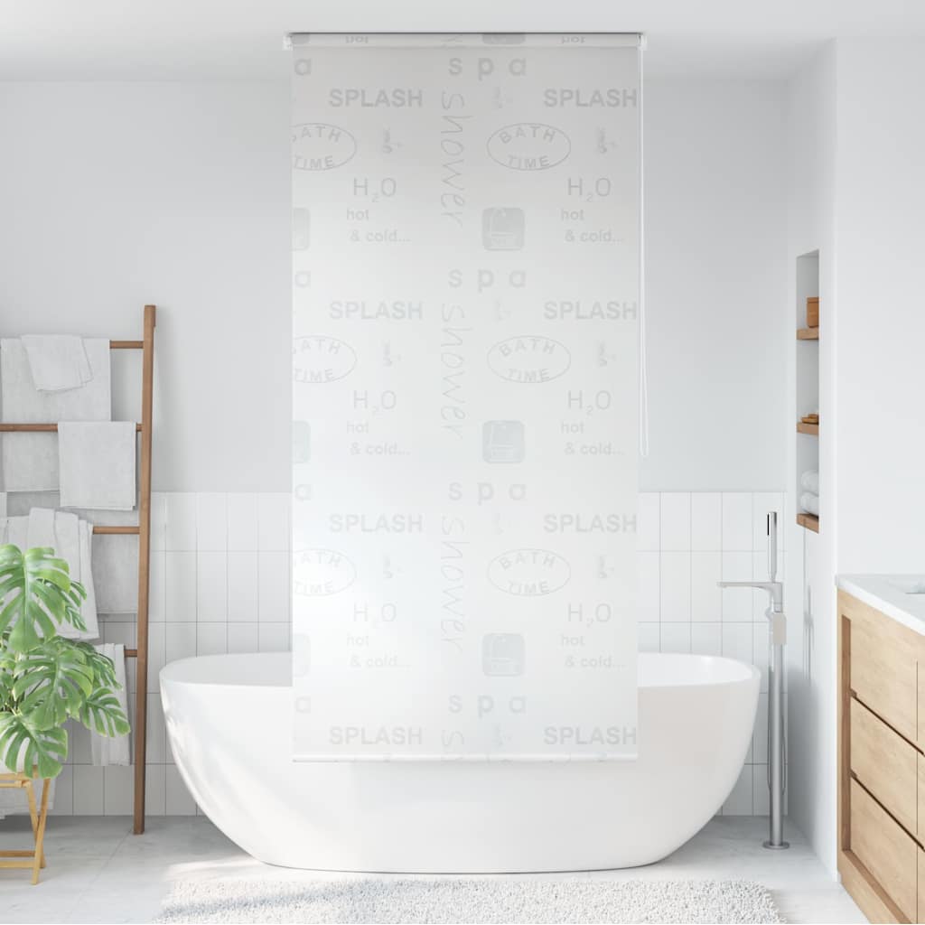 Dušas rullītis, 120x240 cm, ar uzrakstiem