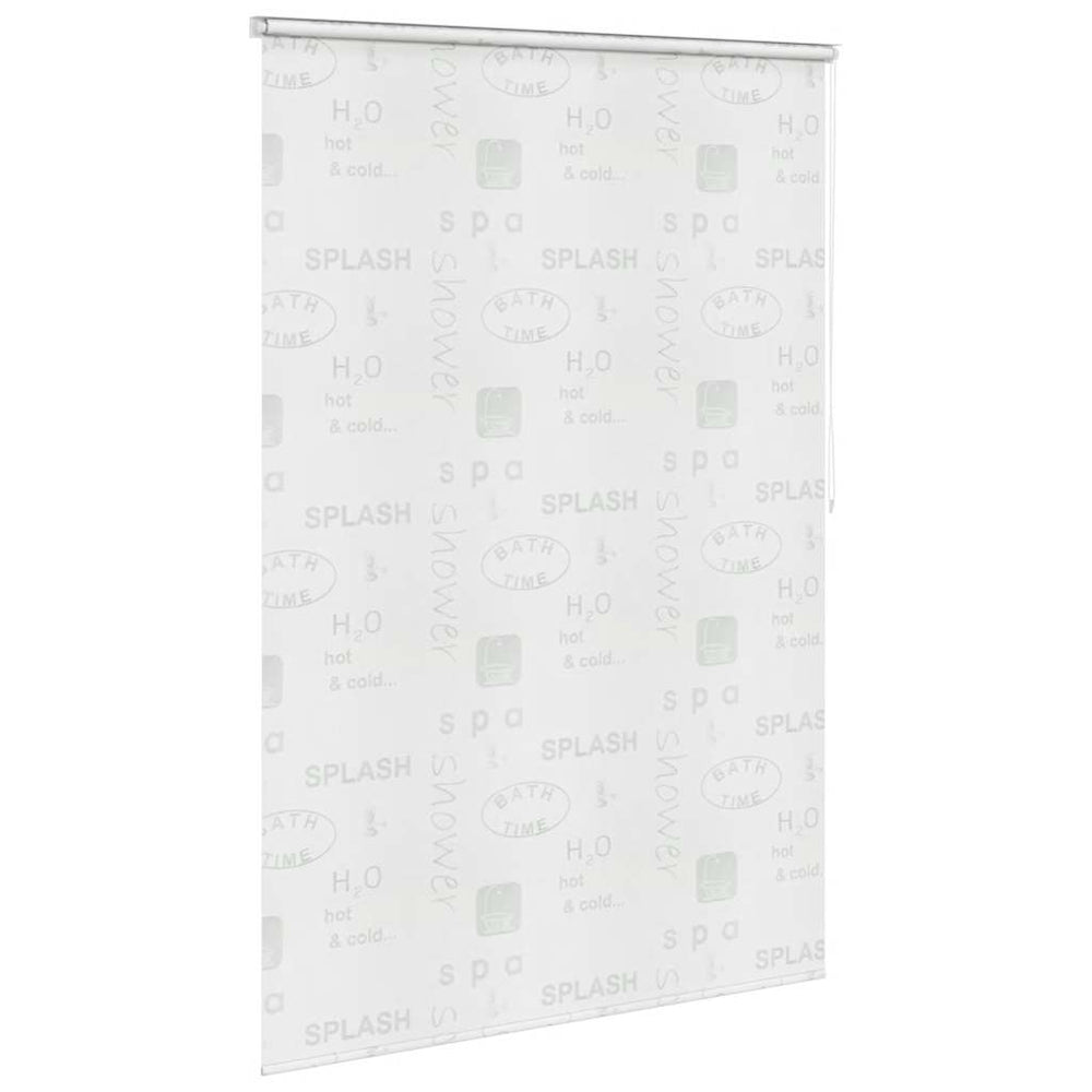 Shower blind, 140x240 cm, with inscriptions