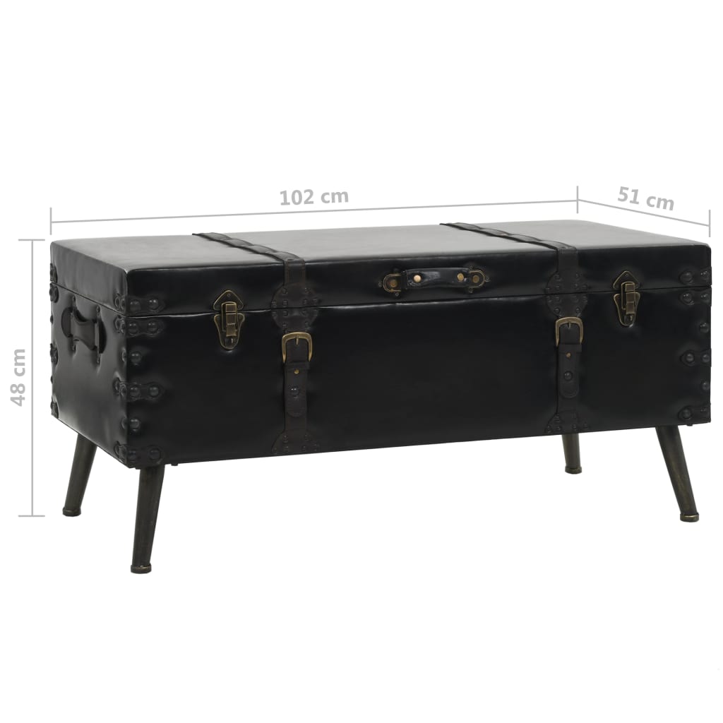 Coffee table, MDF and steel, 102x51x48cm