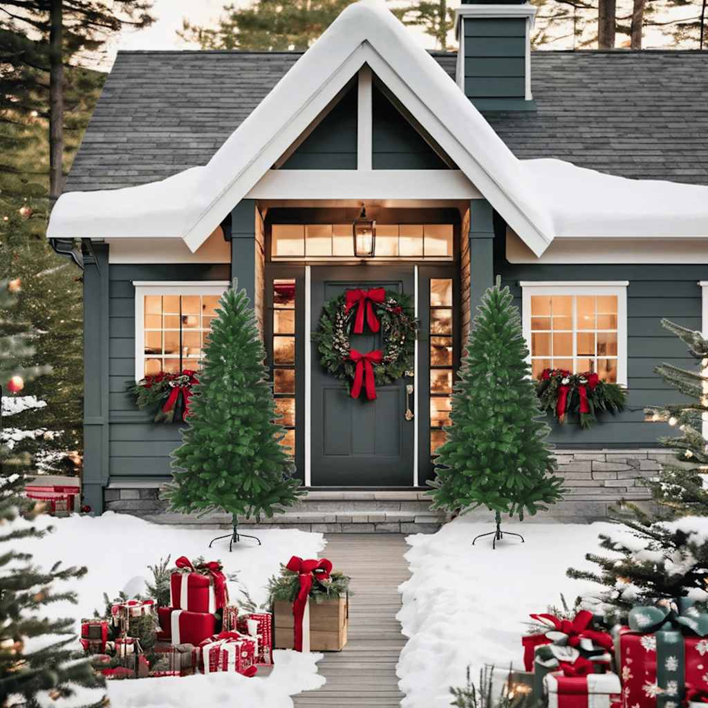 Dirbtinė Kalėdų eglutė, MEADOW NORDIC, žalia, 150cm., tikroviški spygliai