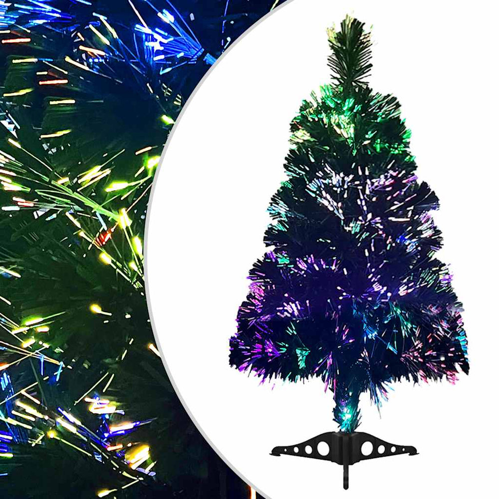 Artificial Christmas tree, green, 64cm, fibre optic