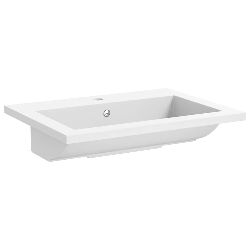 Sink, granite, 600x450x120mm, white