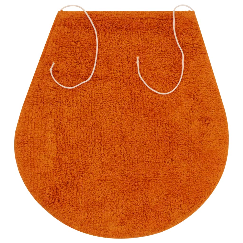 Vannas paklājiņu komplekts, 3 gab., oranžs, audums