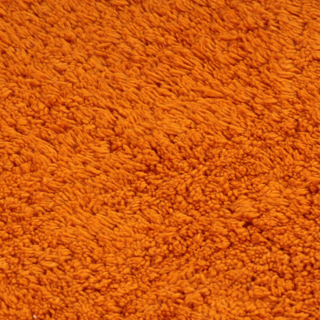 Vannas paklājiņu komplekts, 3 gab., oranžs, audums