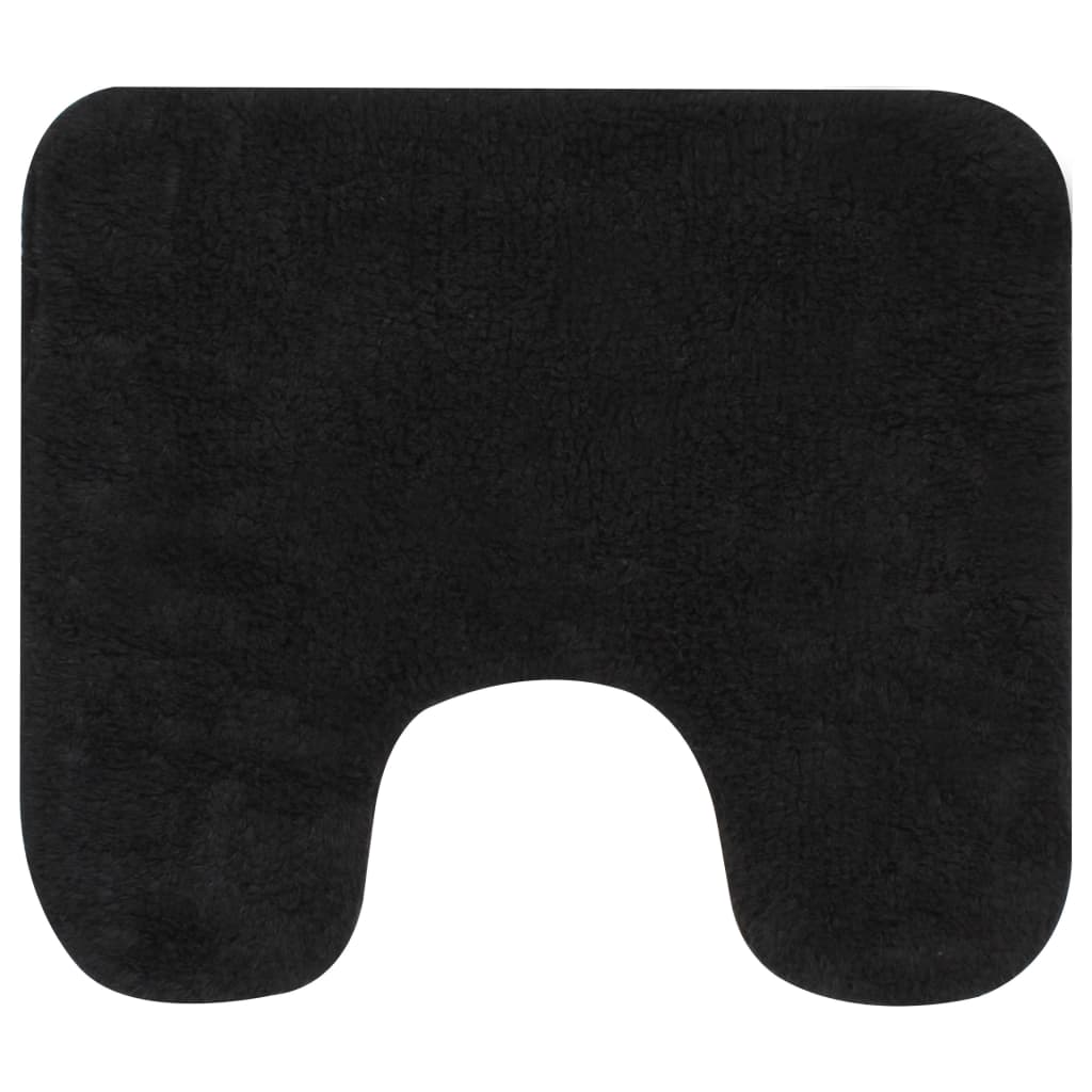 Bath mat set, 2-piece, fabric, anthracite