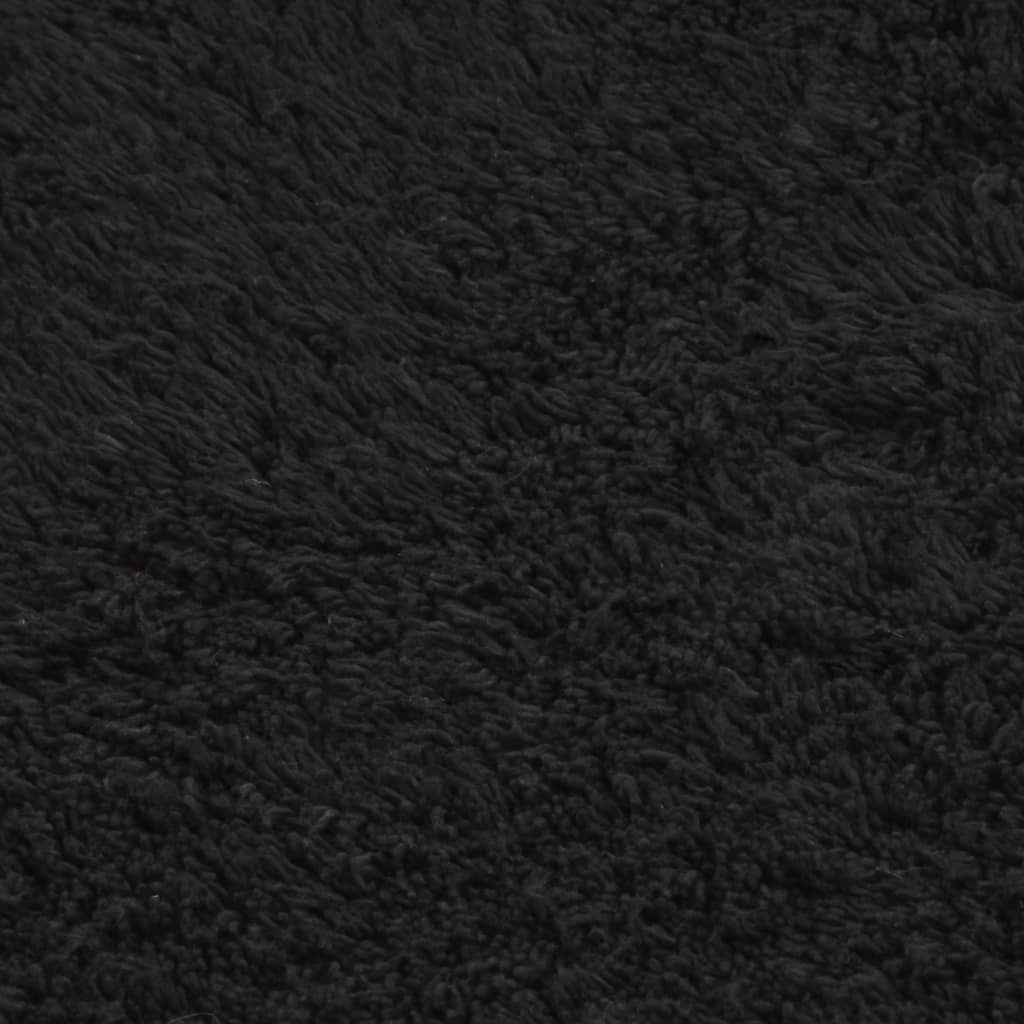 Bath mat set, 2-piece, fabric, anthracite