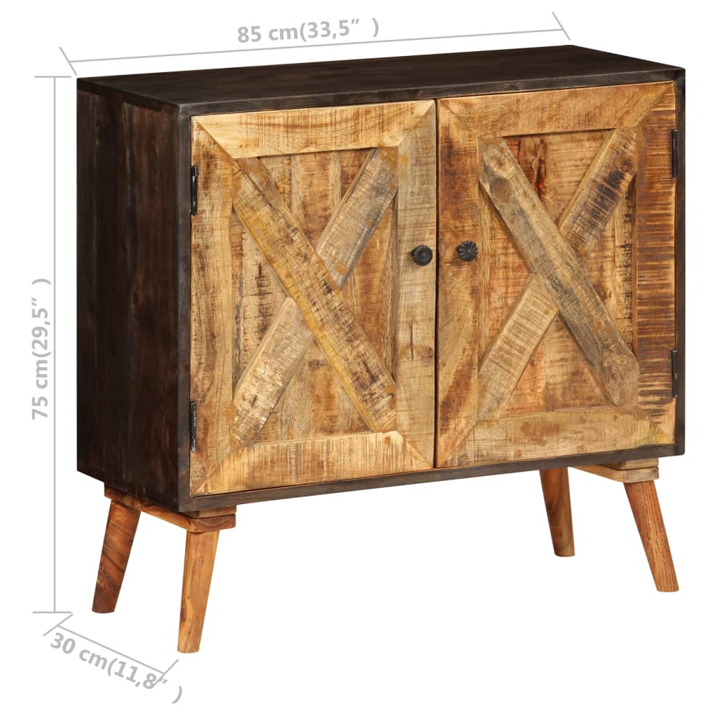 Sānu skapītis, mango masīvkoks, 85x30x75cm