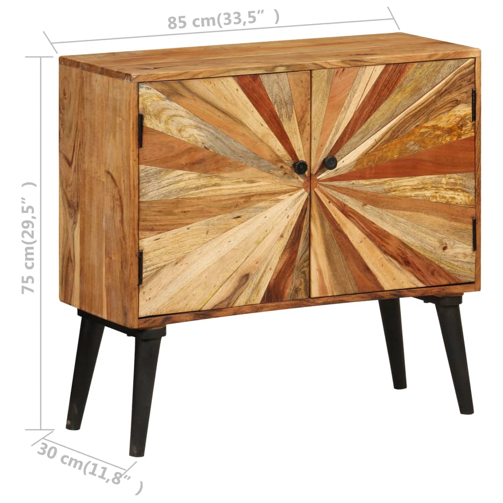 Sānu skapītis, mango masīvkoks, 85x30x75cm