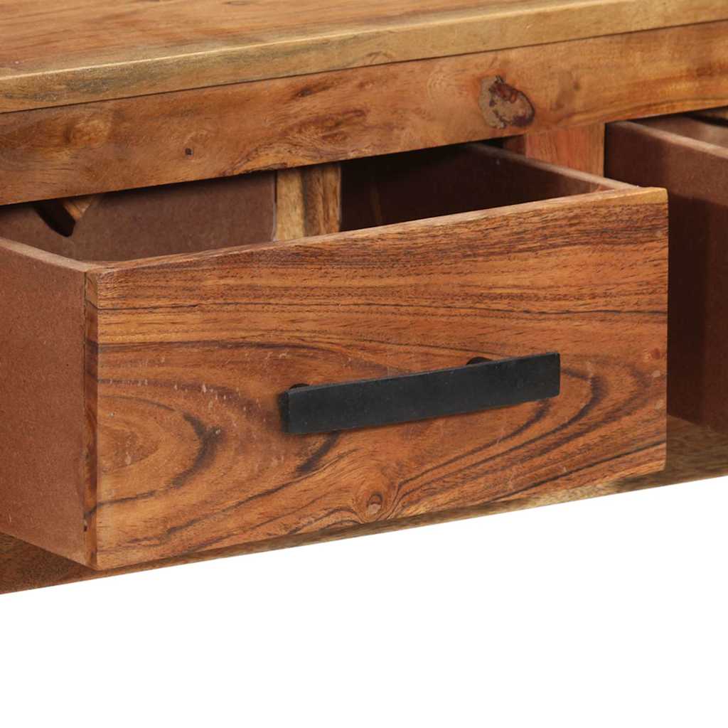 Šoninė spintelė su 3 stalčiais, 110x30x80cm, medienos masyvas