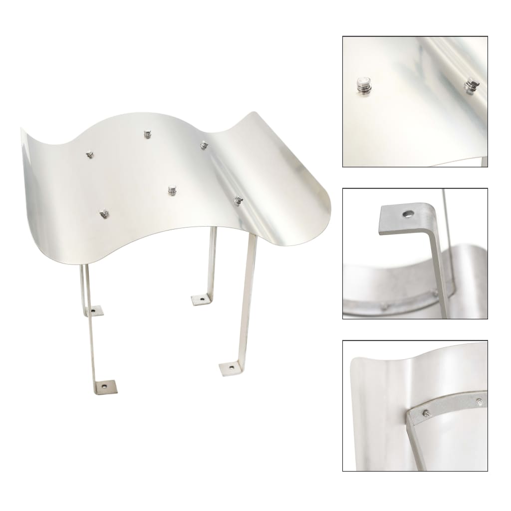 Chimney cowl, stainless steel 80 x 80 x 39 cm