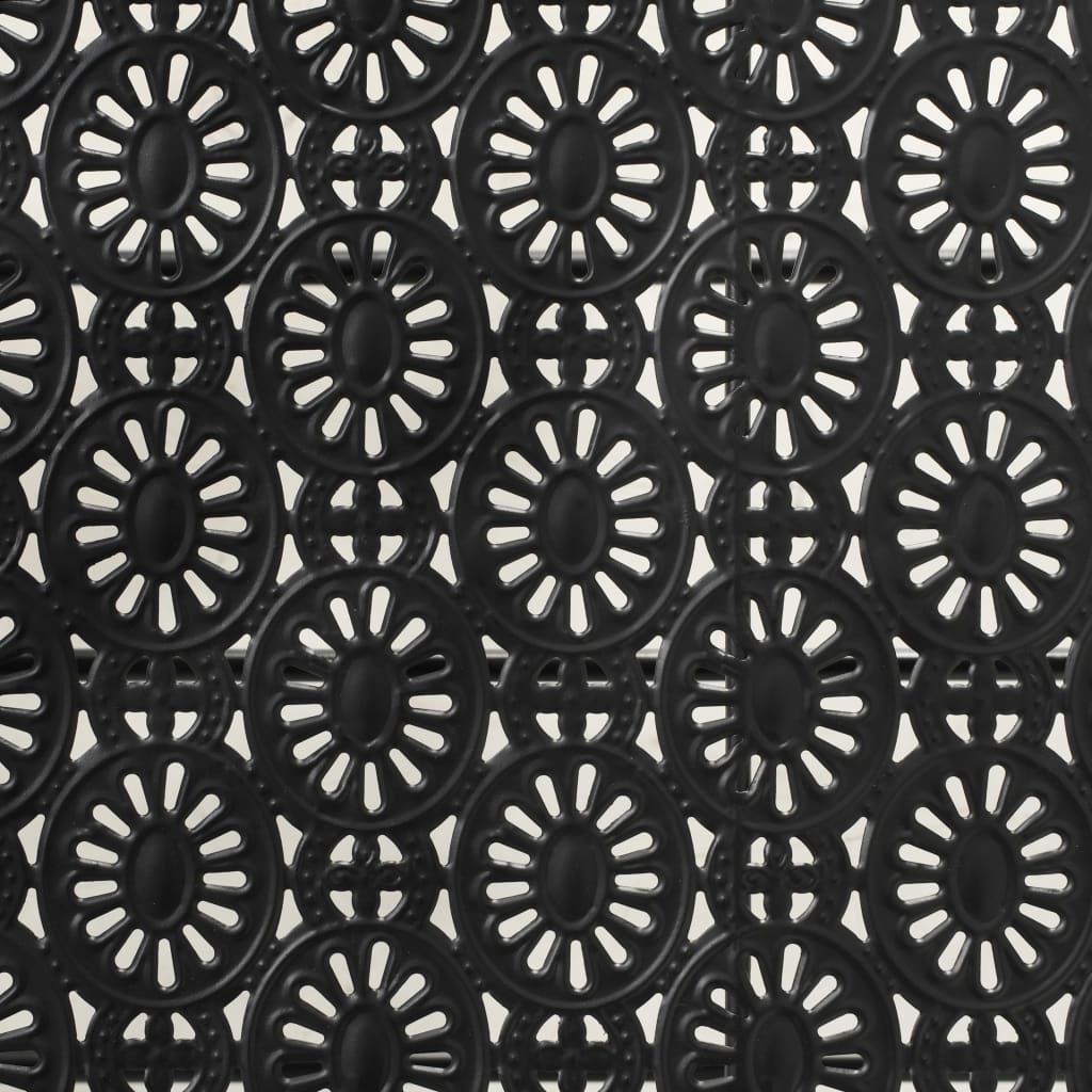 Sulank. kavos staliukas, juodas, 100x50x45cm, met., vint. stil.