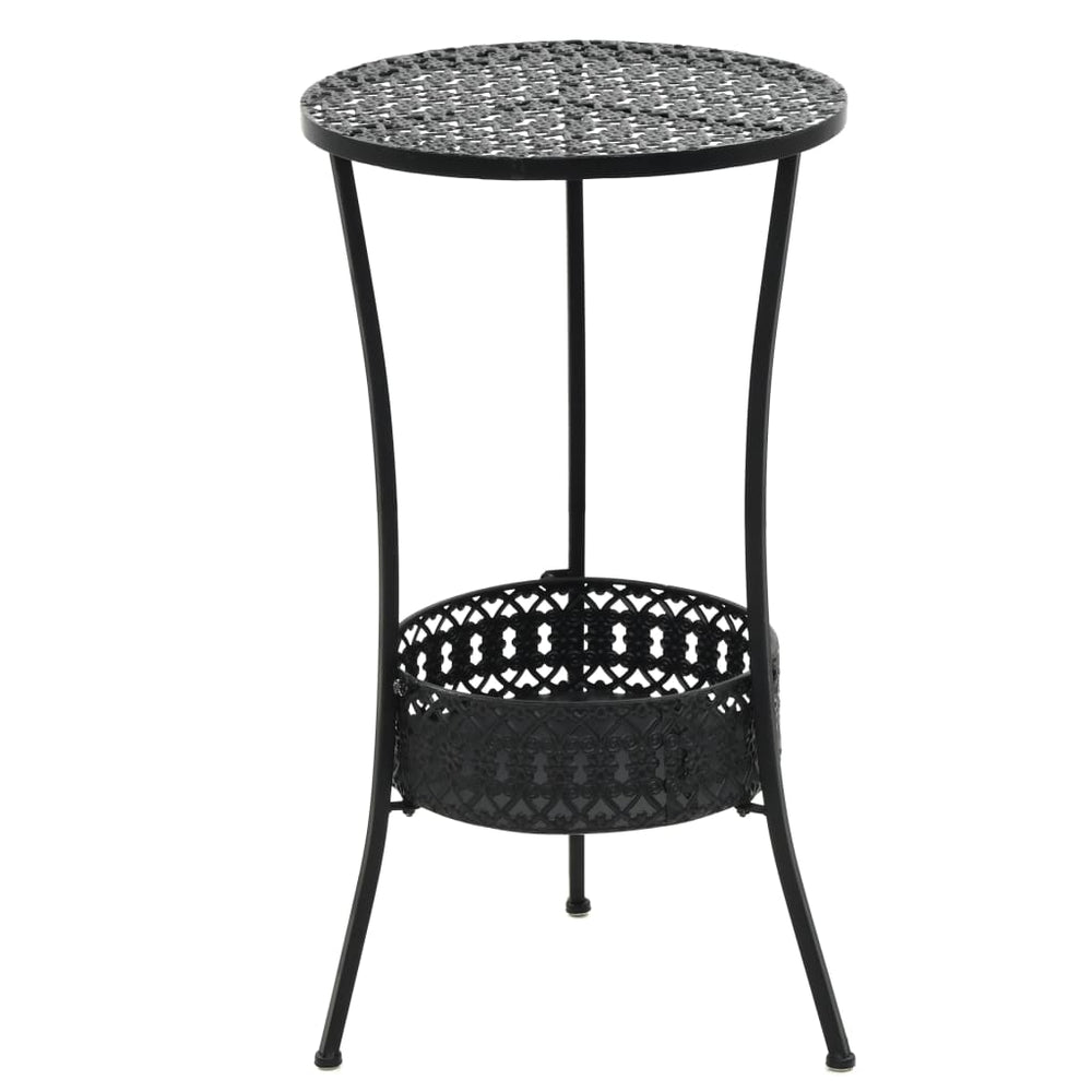 Bistro table, black, 40x70cm, metal
