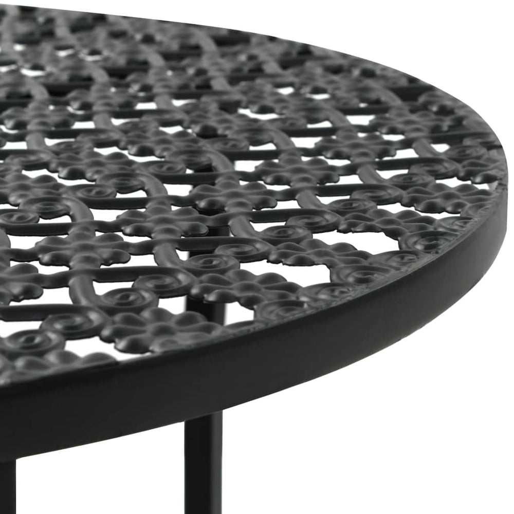 Bistro table, black, 40x70cm, metal
