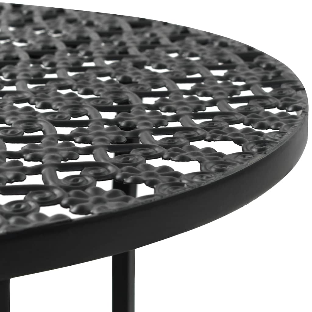 Bistro table, black, 40x70cm, metal