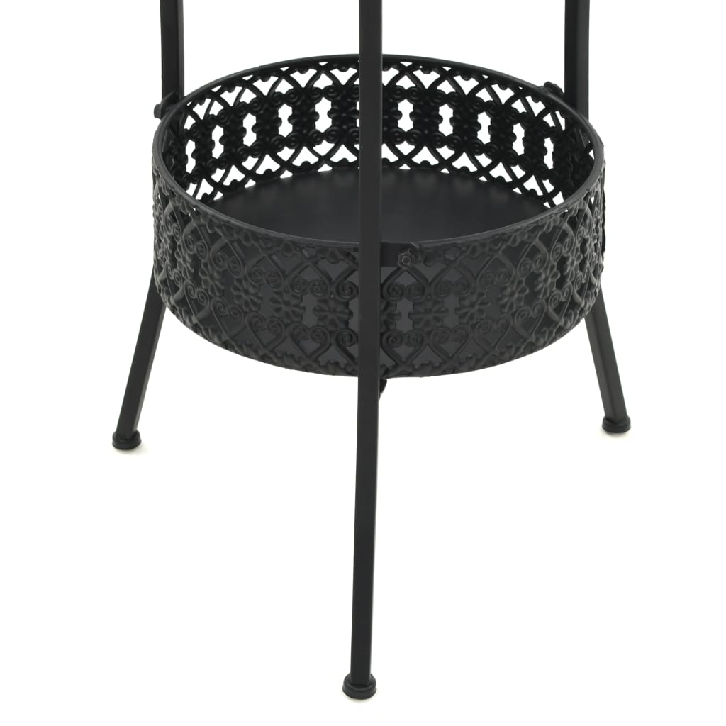 Bistro table, black, 40x70cm, metal