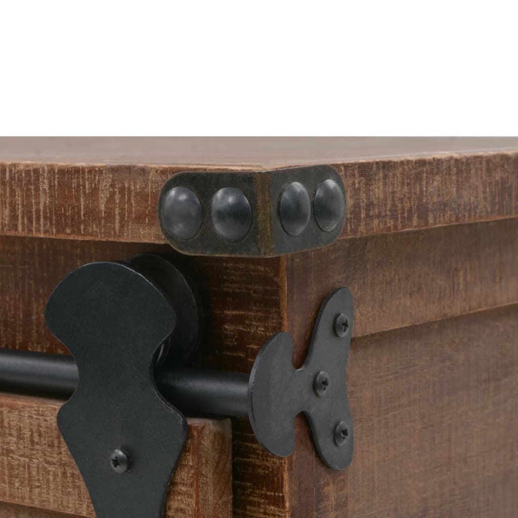 Cabinet, spruce solid wood, 64x33.5x75cm, brown