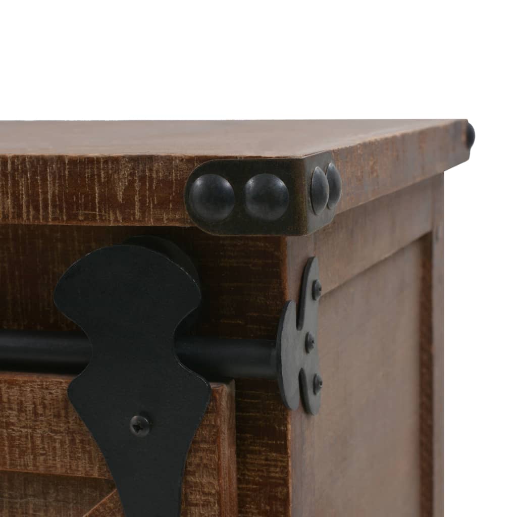 Cabinet, spruce solid wood, 64x33.5x75cm, brown