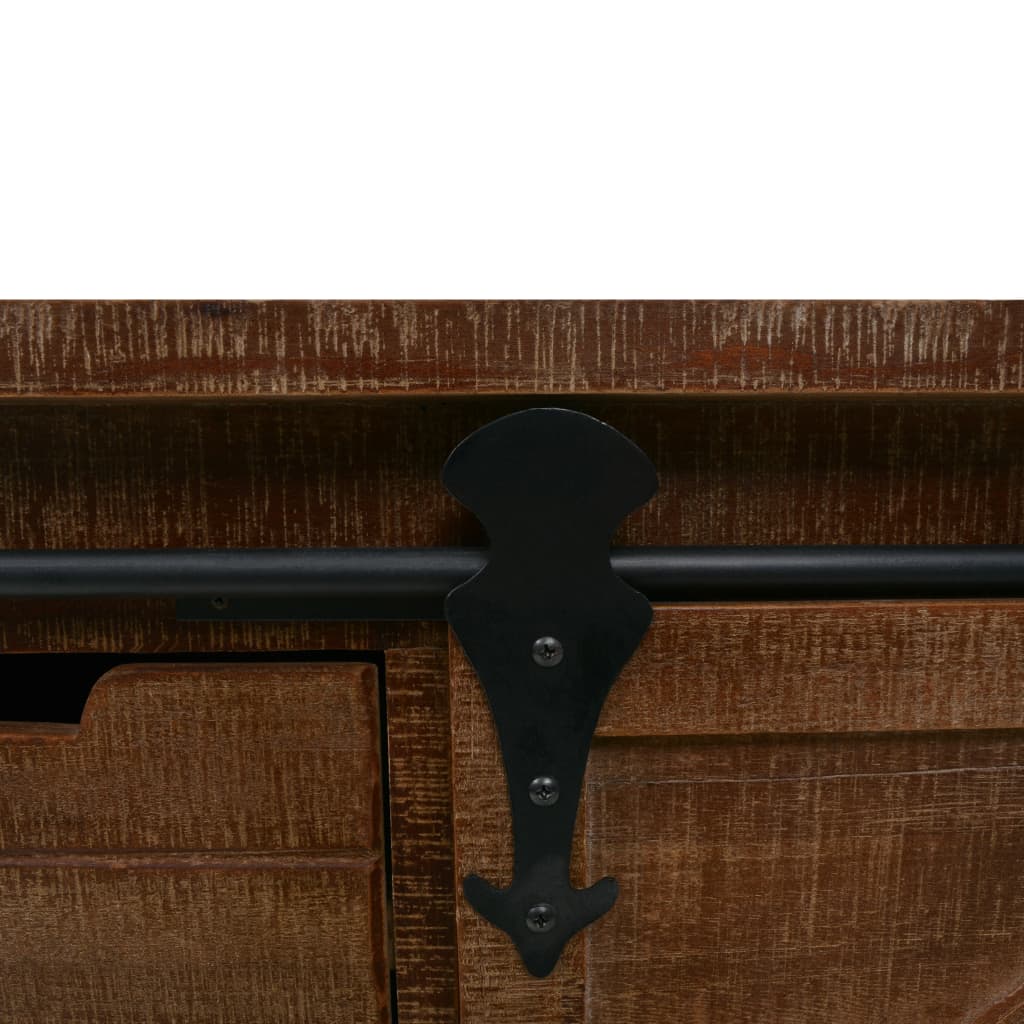 Cabinet, spruce solid wood, 64x33.5x75cm, brown