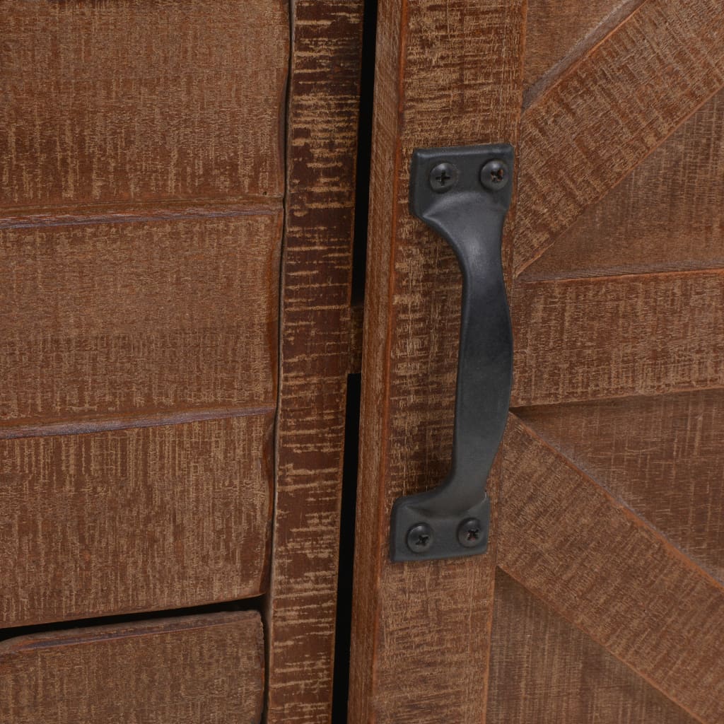 Cabinet, spruce solid wood, 64x33.5x75cm, brown