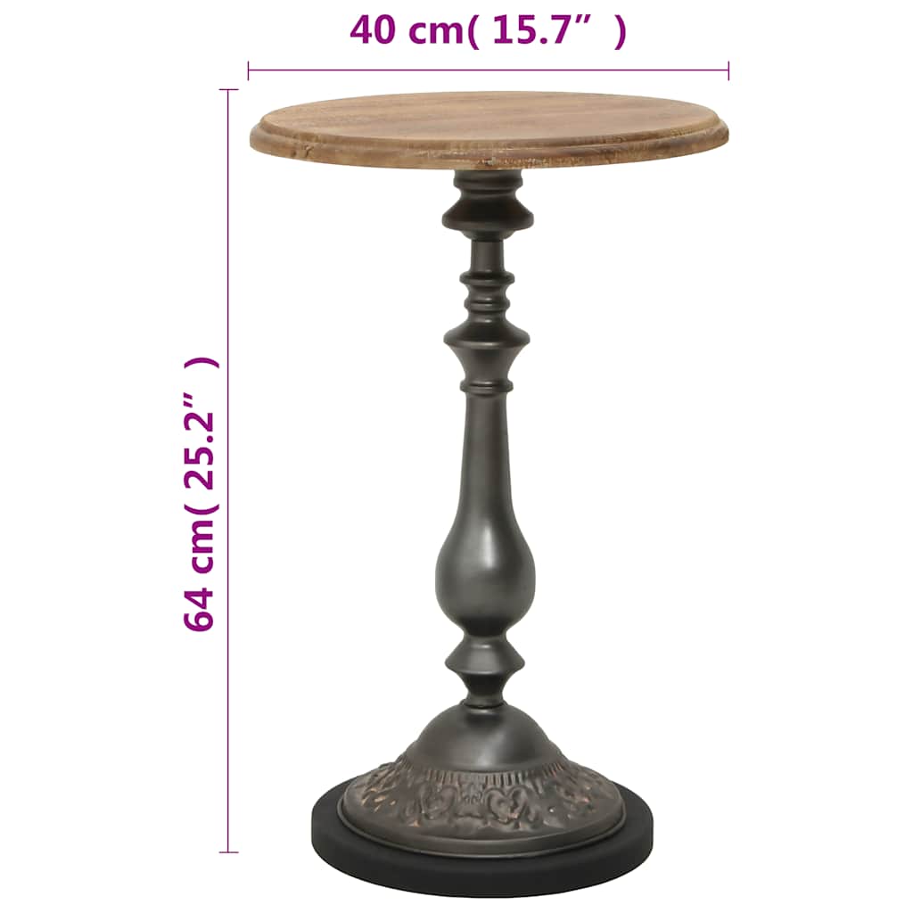 Coffee table, spruce solid wood, 40x60cm, brown